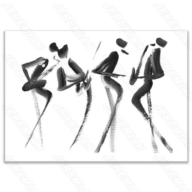 

Black and White Character Cow Landscape Poster Nordic Style Wall Canvas Canvas Print Painting Modern Living Room Bedroom Decorat