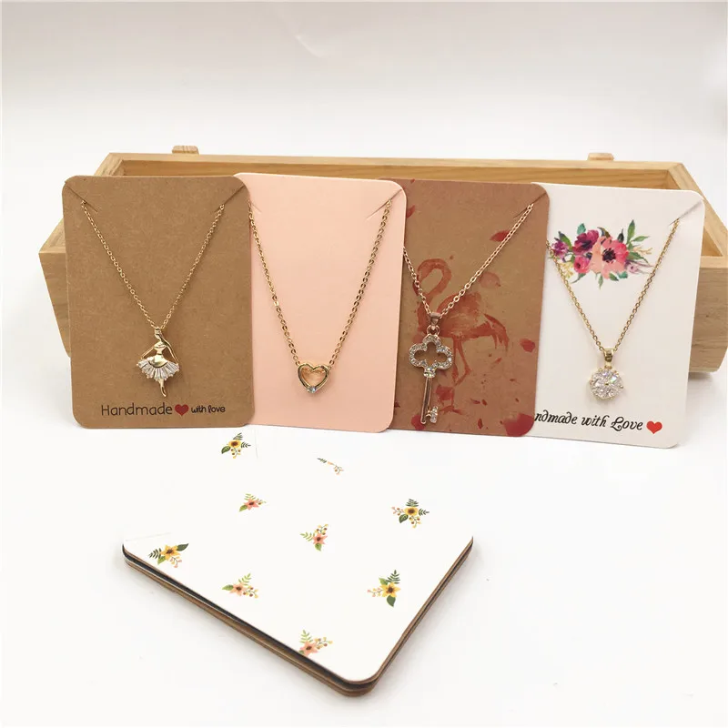 Мульти Цвет с принтом цветы и чистая крафт бумага карты Популярные серебряное