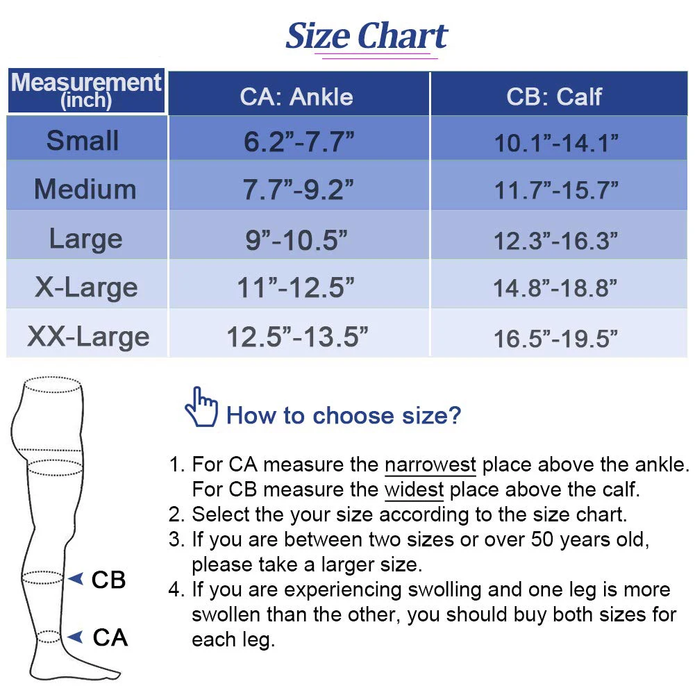 Open Toe Knee High Calf Compression Socks Women &amp Men Firm 20-30 mmHg Graduated Support for Varicose Veins Edema Flight |