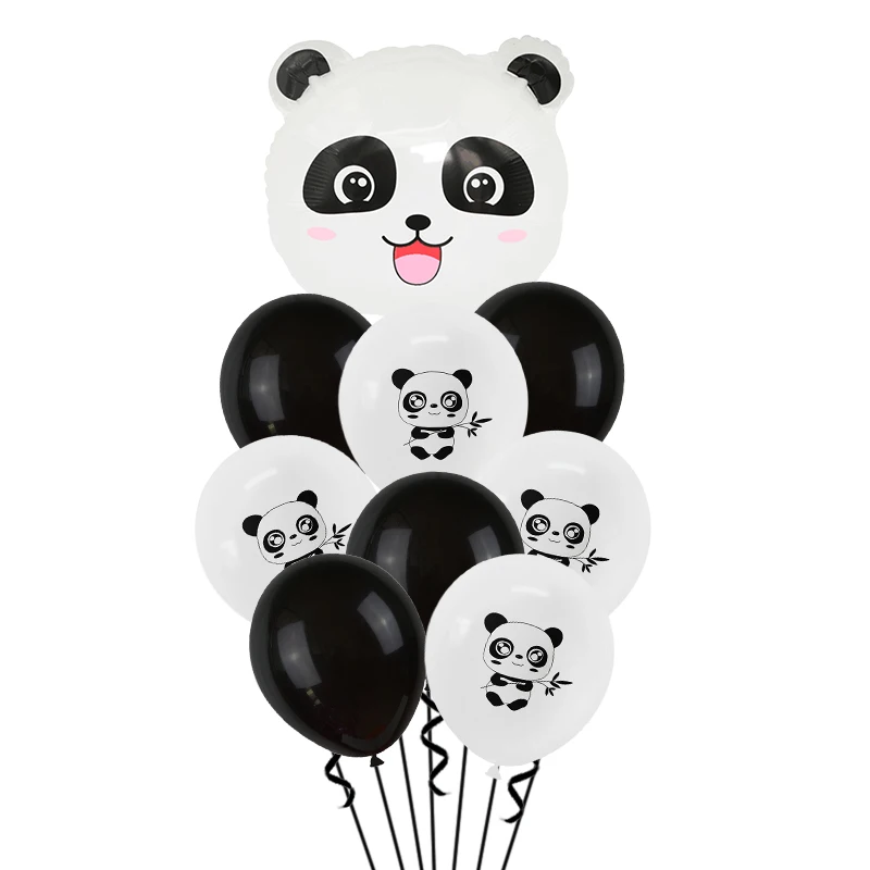 12 дюймовый латексный шар с конфетти надувной пандой из фольги Гелиевый для
