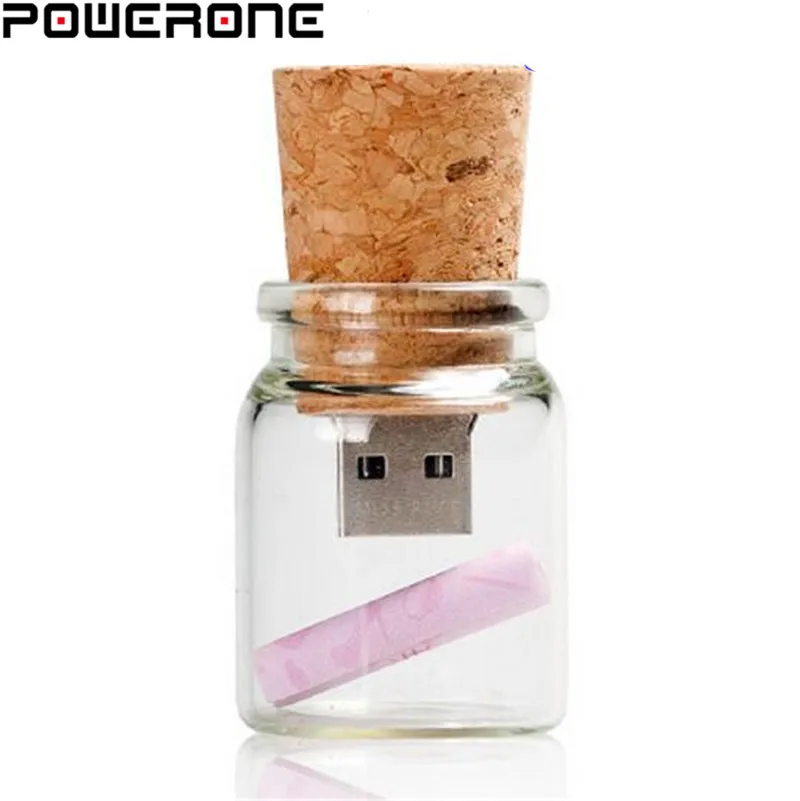 USB флеш накопитель POWERONE в виде бутылки для дрифта + бумажная коробка 4 ГБ 8 желаний