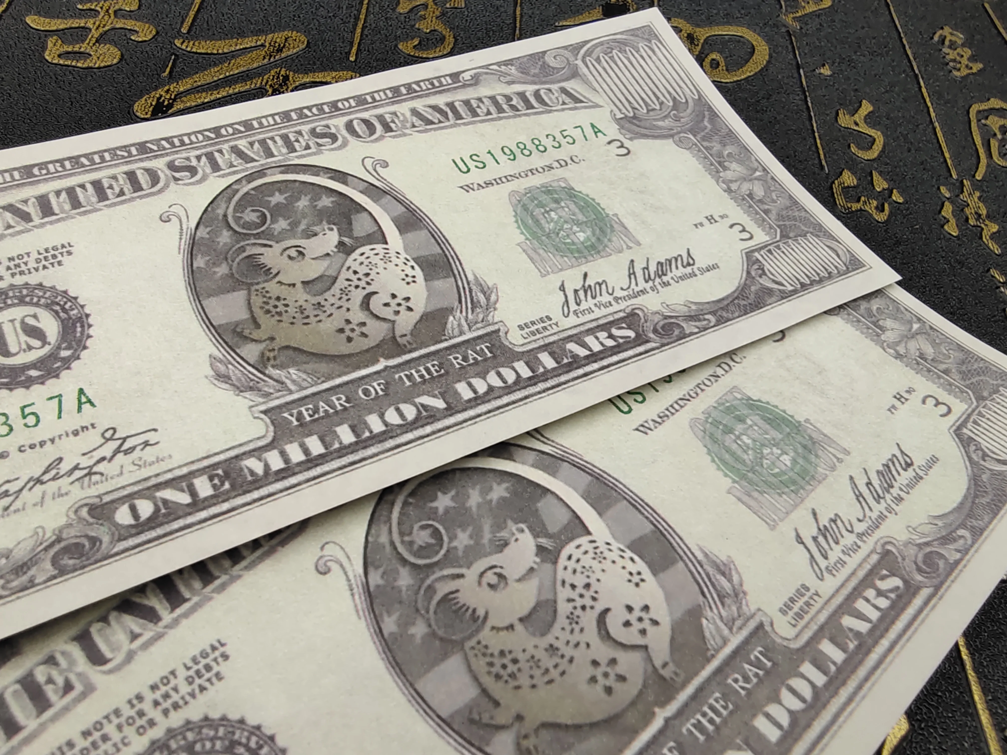 Бумажные банкноты 2020 года крысы один миллион долларов не валютные антифальшивые