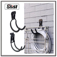 wall mount double hookheavy duty steel garage storage utility hooks with anti slip coatingload capacity 66 lb
