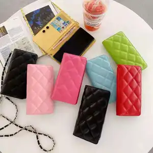 the luxury brand wallet card crossbody protective cover is suitable for all mobile phone protection accessories under 6 7 inches free global shipping