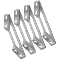 4pcs stainless steel corner bracketangle code corner braces multi angle joint fastenersupport for desk edgeboxwood beam