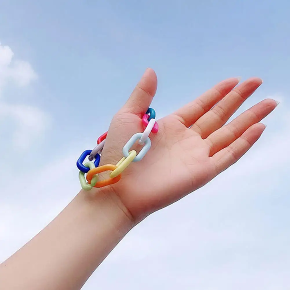 

Stylish Transparent Detachable Geometry Pendant Skin-friendly Girls Bracelets Geometrical Shape Bracelet Jewelry