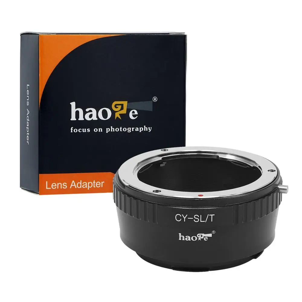 Haoge Manual Lens Mount Adapter for Contax / Yashica C/Y CY Lens to Leica L Mount Camera Such as T, Typ 701, Typ701, TL, TL2