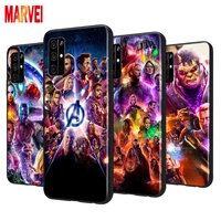 cool marvel avengers soft tpu for huawei honor 20i 10i 20e v9 9a 9n 9s 9i 9x 9c 9 play 3e lite pro ru black phone case