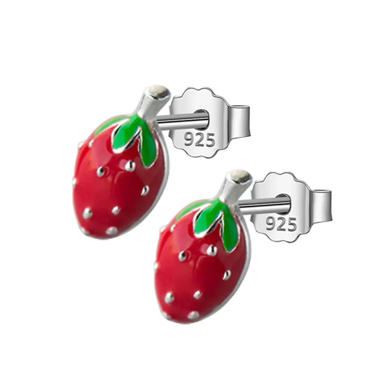DS92 Trusta 925 пробы серебряные женские ювелирные изделия Модные милые миниатюрные Асимметричные карамельные серьги с буквой для дочек девочек DS584 - Окраска металла: DS92