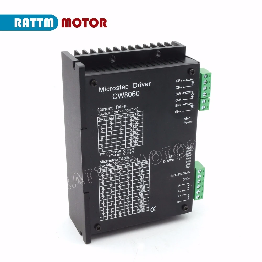 4 осевая Плата USB CNC с 3 шт. драйвера шагового двигателя CW8060 80 в/6A/ 256 microstep набор