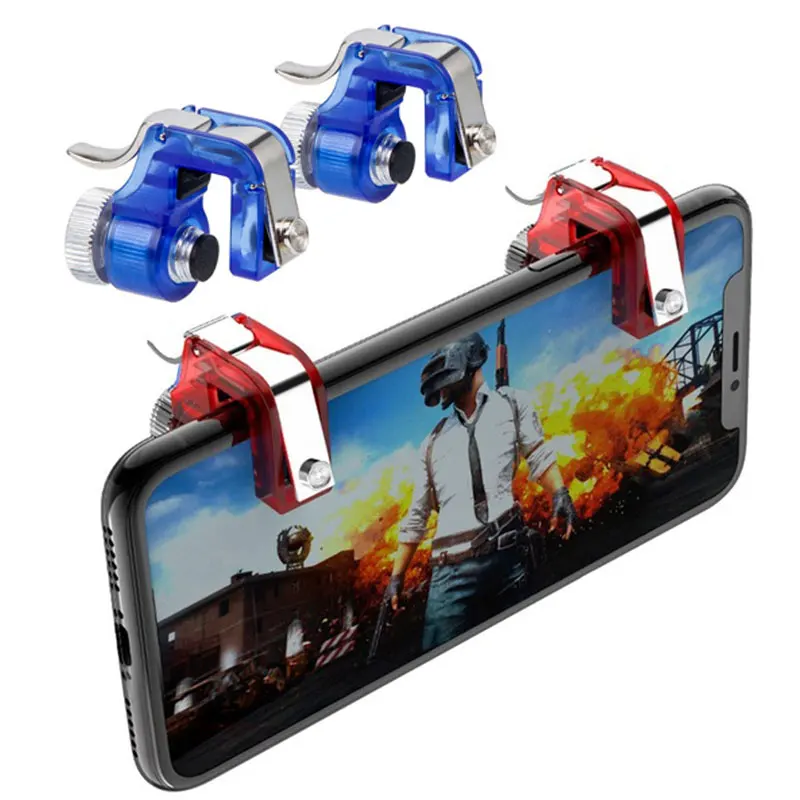 

2pcs L1R1 Trigger Joystick For PUBG Mobile Phone Aim Key Shooter Gamepad Gaming Button Linkage Accessories For Cell Phone TXTB1