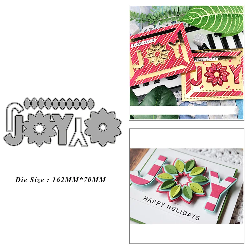 

English Phrase Flower Metal Cutting Dies for DIY Scrapbook Album Paper Card Decoration Crafts Embossing 2021 New Dies