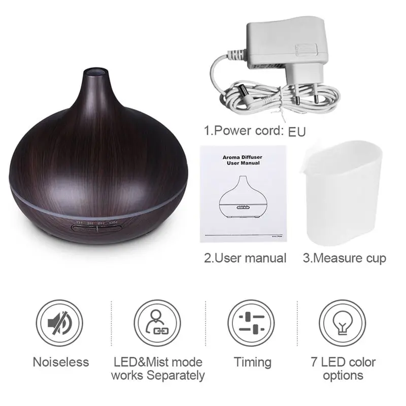 

Diffuser aroma diffuser Lamp Aromatherapy Electric Aroma Diffuser Mist Maker for Home office Bedroom 300ml Air Humidifier ESSen