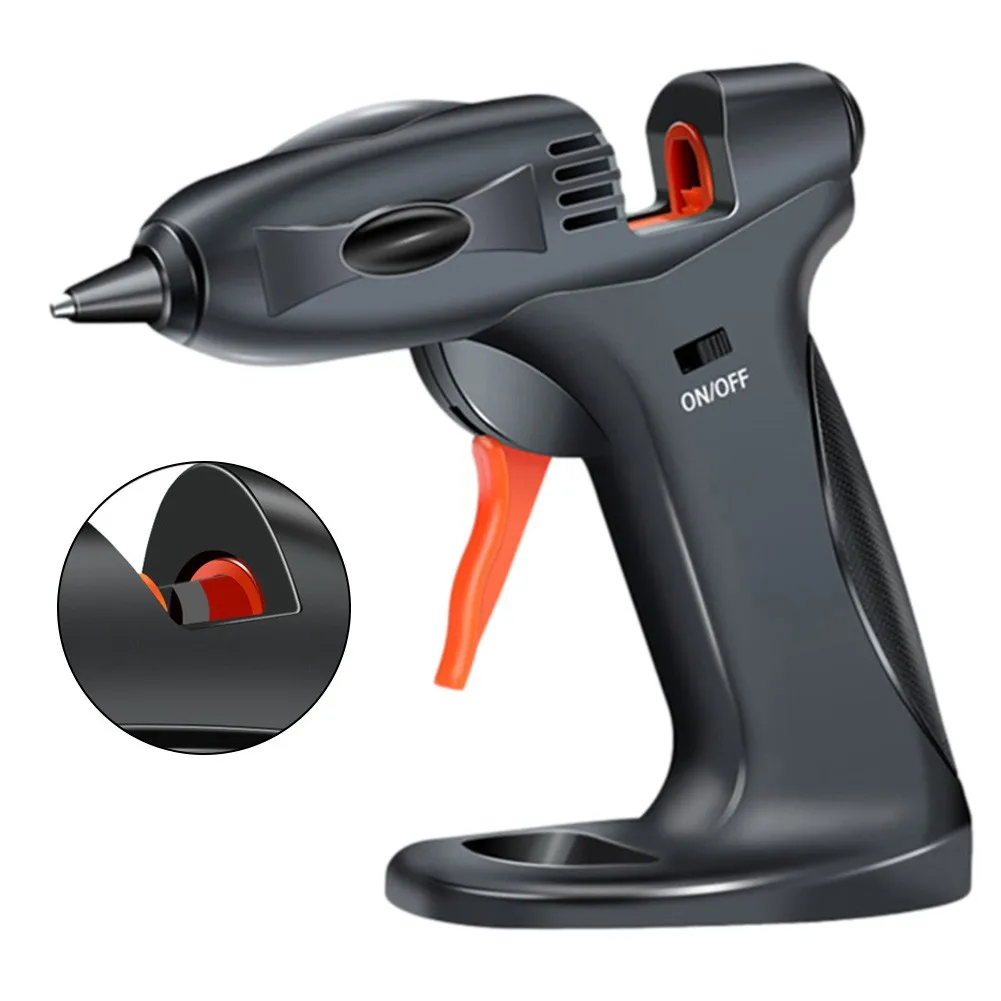 

1x Hot Melt Glue Gun 3.7V Alloy Nozzle Cordless Lithium Multi-functions