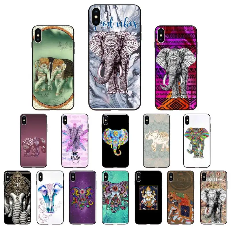Чехол для телефона с индийским животным слоном тотем чехол iPhone SE2 11 Pro XS MAX XR 8 7 6 Plus 5