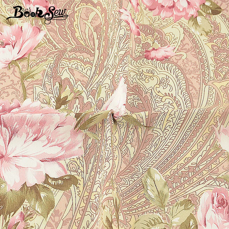 Booksew 6 PCS/lot 40x 50cm Scrapbooking Patchwork DIY Sewing Material Textile Tissu Coton Floral Fabric Cotton Twill Cloth