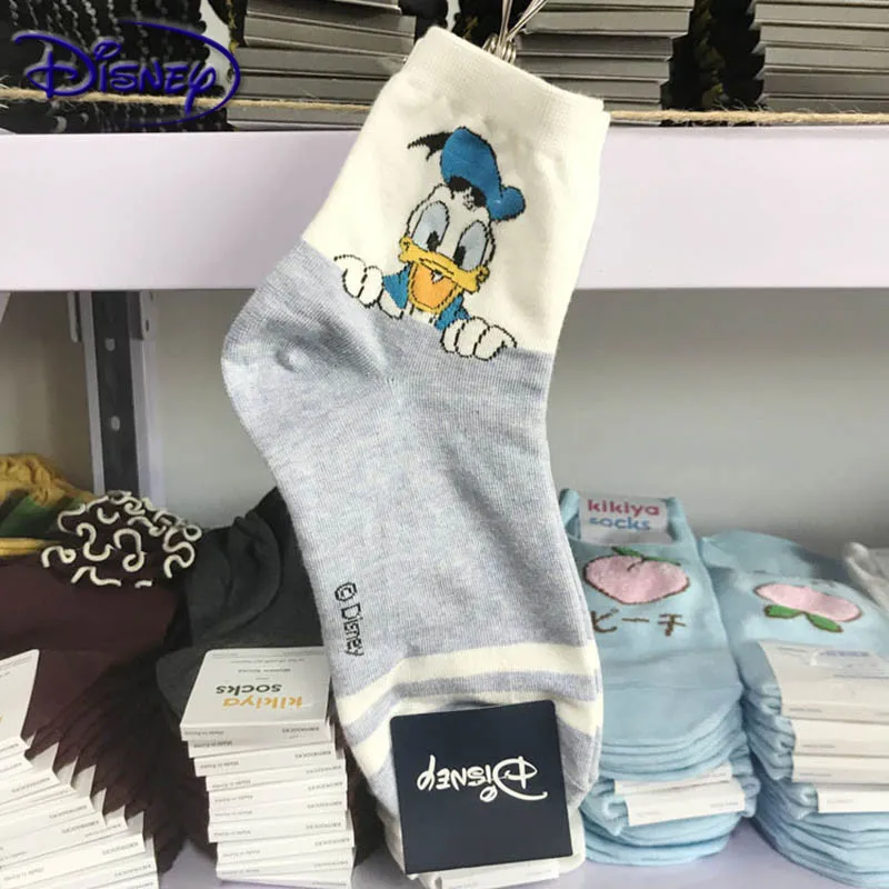 Хлопковые носки Disney с мультяшным стичем/Микки/Минни/Дональд Дак/Дейзи/Джуди