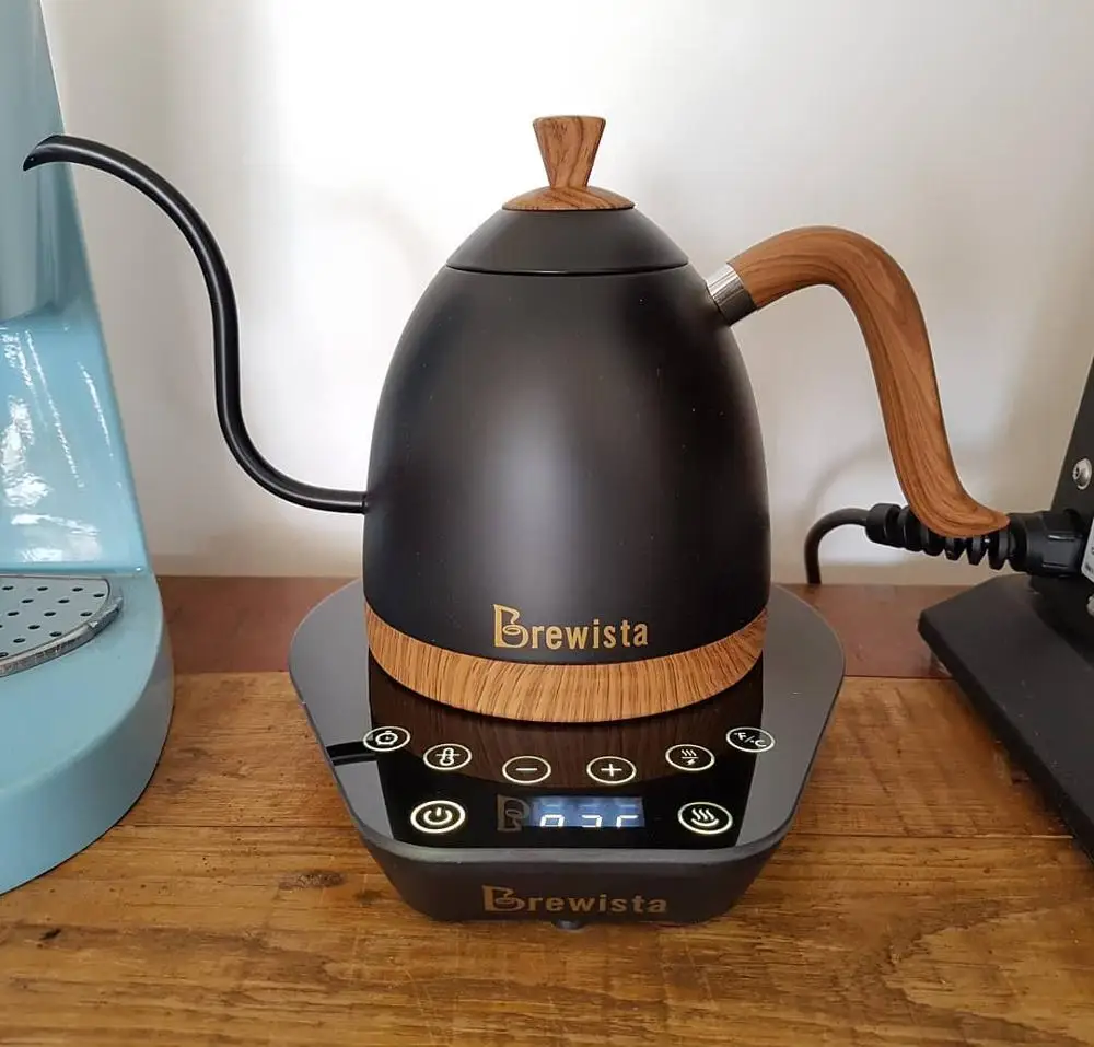 Brewista Artisan-hervidor de agua Digital de temperatura Variable, tetera inteligente de cuello de cisne, 220V, enchufe AU/UK, potera de caf&eacute; hecha a mano, 0.6L-4
