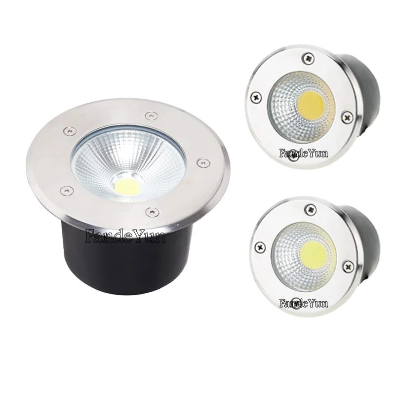 LED In-ground Light 3W 5W 10W 12W 15W 18W COB Buried Lights Waterproof Outdoor Recessed Spot Ground Lamp Underground Floor Lamps
