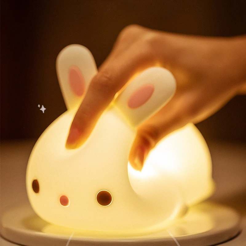 

silicone NIGHT LIGHT Bedroom bedside baby breast feeding eye care sleep with children's room sleep net red table light