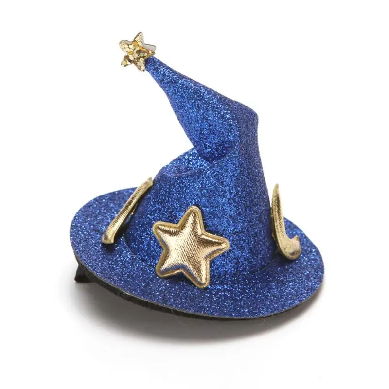 

Children Hairpin Gift Cute Halloween Wizard Hat Headdress Fashion Newborn Hairpin Clip Headwear Hair Accessories Hot Sale