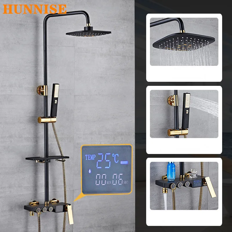 Высококлассная Роскошная ванная душевая система с цифровым дисплеем
