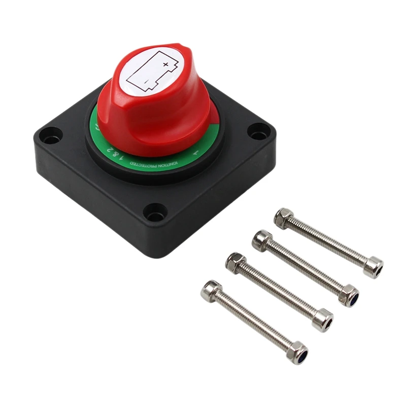 

12V/24V/36V RV Disconnect Rotary Car Battery Isolator ON/OFF Switch for Auto Boat Yach
