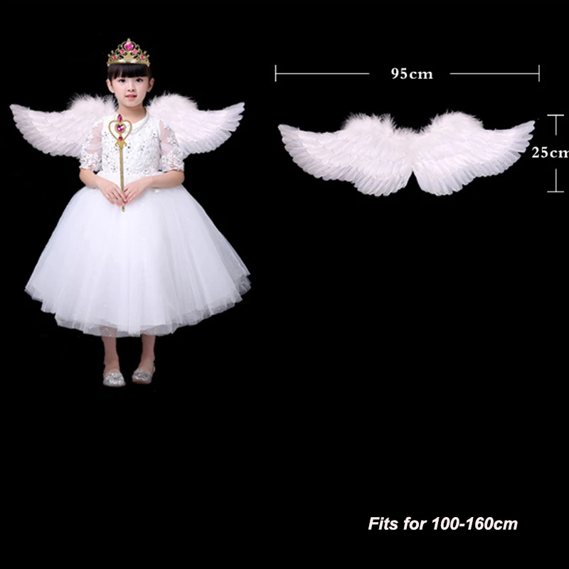 Ангельская принцесса плюшевые Крылья пера реквизит для фотосъемки сценическое