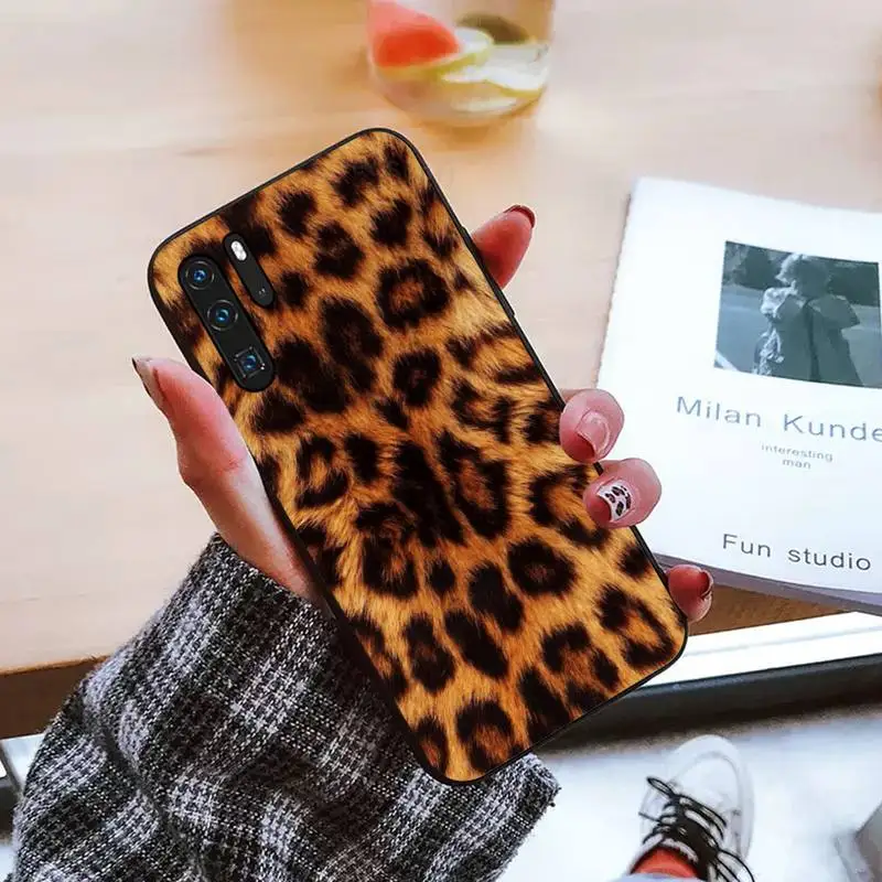 

Leopard cheetah skin print Phone Case For Huawei honor Mate mate P 10 9X 10i 20 30 40 y7 pro p smart 2019 lite