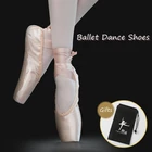 Детские балетные туфли унисекс, регулируемая эластичная лента, элегантная сценическая обувь для выступлений, легкие танцевальные туфли