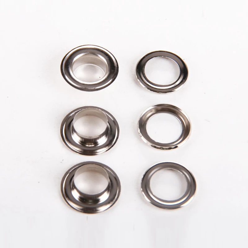 

6# 13mm Inner Dia McKal Silver Grommet Manual Eyelet Puncher Hand Press for Flex Banner 500set/Pack