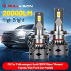 Светодиодные фары Bullvision 9006 9005 лм H7 H11 HB3 HB4 H8 H9 6000K CSP чипы Canbus без ошибок для VW Audi BMW Opel Ford