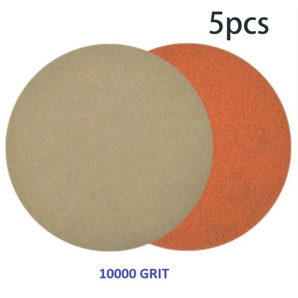20pcs Hook Loop Sanding Disc 5inches 3000 5000 7000 10000 Grit Woodworking Sand Paper Polisher Discs | Инструменты