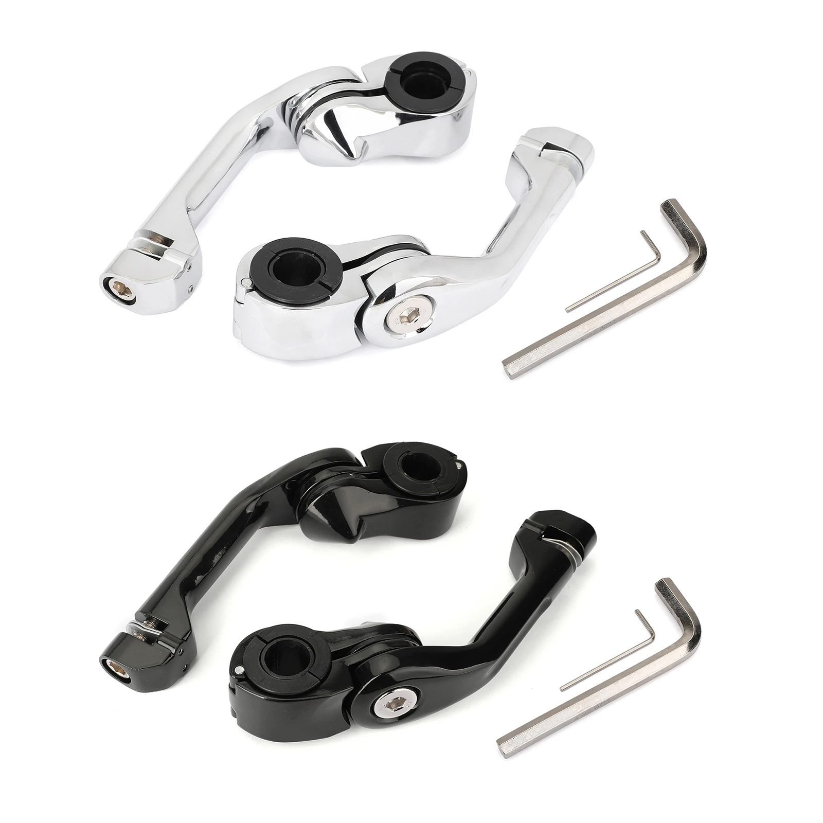 

Topteng Universal 1.25" 32mm Engine Crash Bar Highway Foot Peg Mount Clamp Bracket Aluminum with 21mm/25mm/32mm Motorcycle