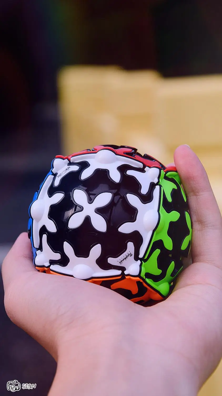 Новинка волшебный куб Qiyi Gear 3x3x3 скоростное снаряжение пирамидная цилиндрическая