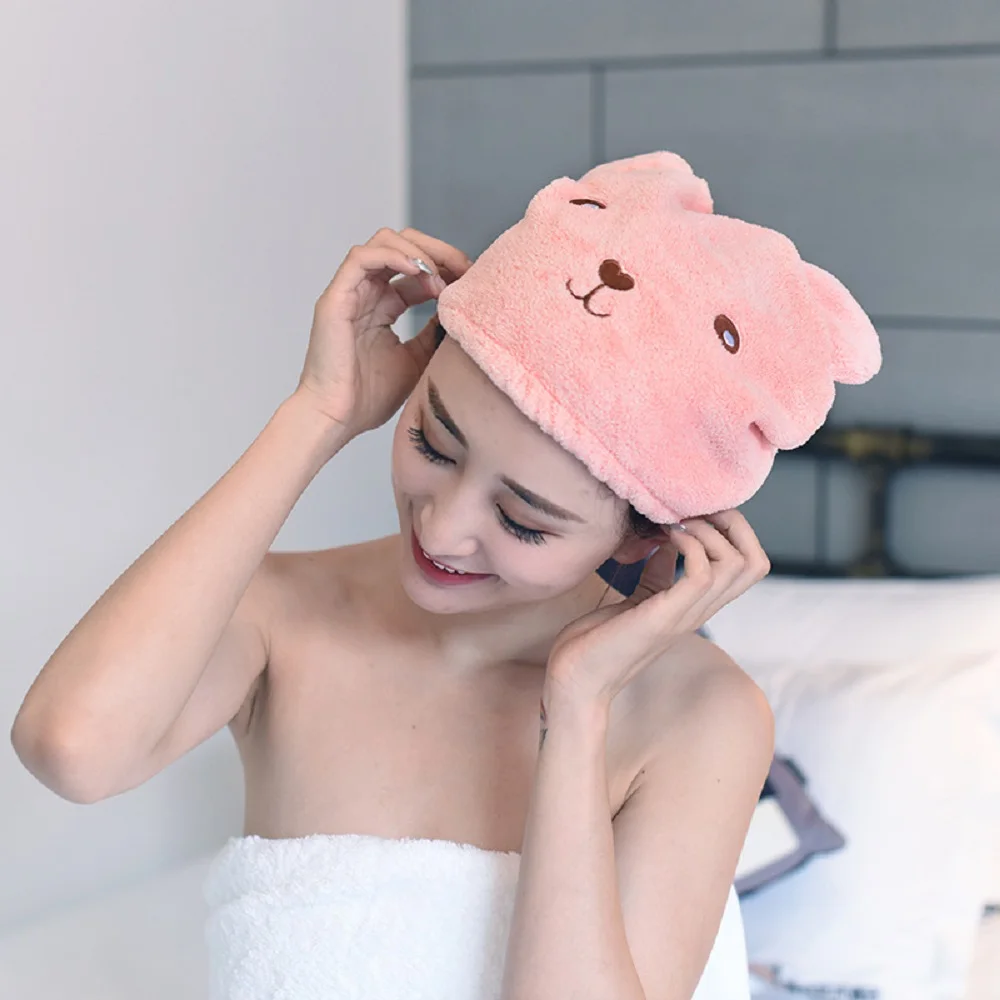 

Hot-Selling Animal Cartoon Dryer Hair Quick-Drying Turban Cute Adult Thickened Absorbent Shower Cap