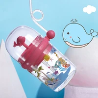 the whale blows sippy cup with strap baby feeding water drink leak proof bottle with straw baby learning drinking tritan bebe
