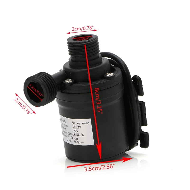 

800L/H 5M Water Submersibles Pumps DC 12V/24V Solar Brushless Motor Water Circulation Pump