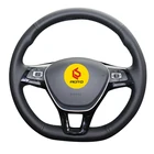 Оплетка на руль Крышка для Volkswagen VW Golf 7 Mk7 Новое поло 2014 2015 2016 2017 с оригинальной кожей