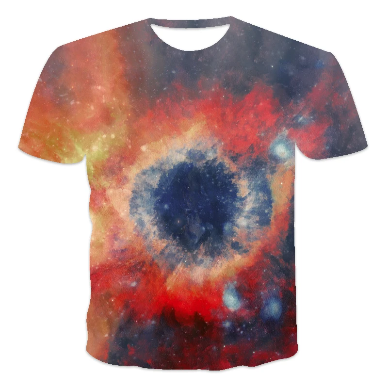 

Dreamy Sky HD pattern universe Nebula Galaxy astronomer 3D printed t-shirt men's short sleeve o-neck Top Size XXS-6XL