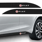 2x 5D углеродное волокно Автомобильная дверь боковая юбка полосы наклейка для Fiat Punto Abarth 500 Stilo Ducato Palio Bravo Автомобильная эмблема аксессуары