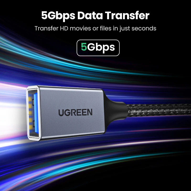 Кабель удлинитель UGREEN USB 3 0 со штекером А и разъемом типа Папа мама для Playstation Flash