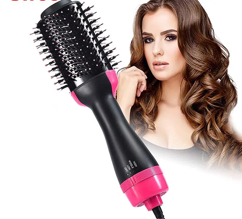 

3 in 1 Multifunctional Hair Dryer & Volumizer Rotating Hair Brush Roller Rotate Styler Comb Styling Straightening Curling Iron