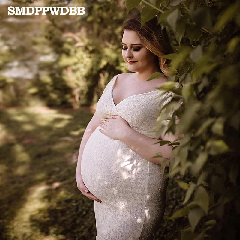 SMDPPWDBB кружевные платья для беременных реквизит для фотосъемки платье для беременных детское платье для душа фотосессии женское платье с коротким рукавом