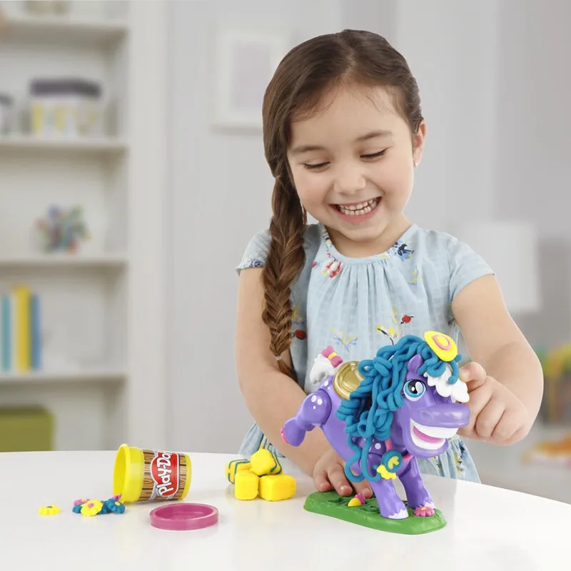 

Play-Doh Animal Bronco Crew Pigsley and Her Splashin' Pigs Farm Animal Playset Mold Tools DIY Plasticine Toy for Kids