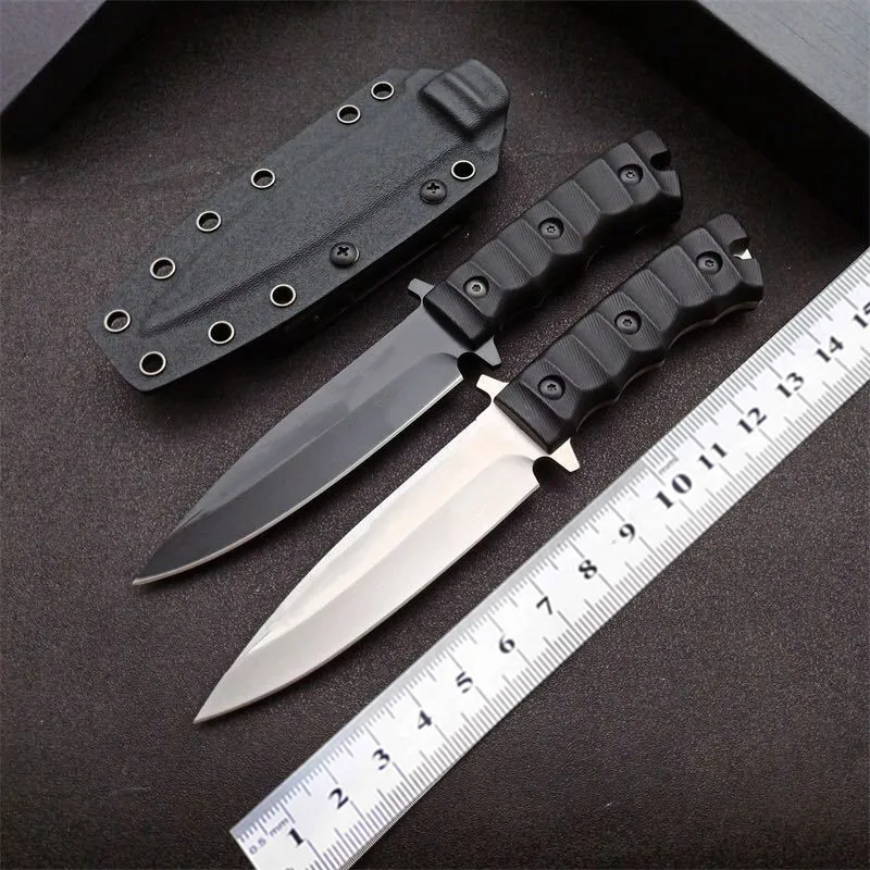 

Russia High Hardness Dc53 Steel Fixed Blade Knife With Kydex Sheet Scabbard Outdoor Hunting Survival Utility Straight Knife