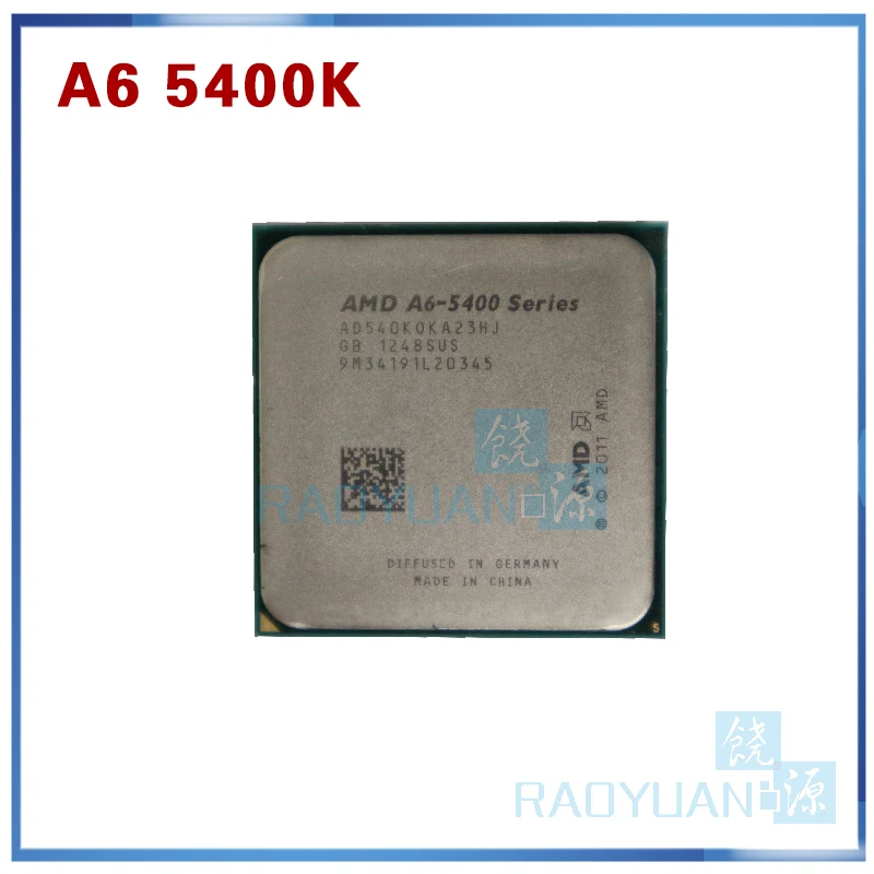 AMD a-серия A6 5400 A6 5400B A6-5400K A6 5400K 3,6 Ghz 65W двухъядерный процессор AD540KOKA23HJ AD540BOKA23HJ разъем FM2