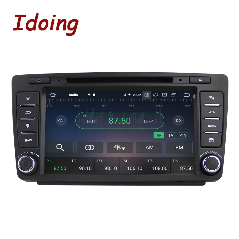 Idoing Android 9,0 4G+ 64G Восьмиядерный 2 din DVD для Skoda Octavia 2 A5 2008-2013 автомобильный Радио Мультимедиа Видео плеер навигация gps