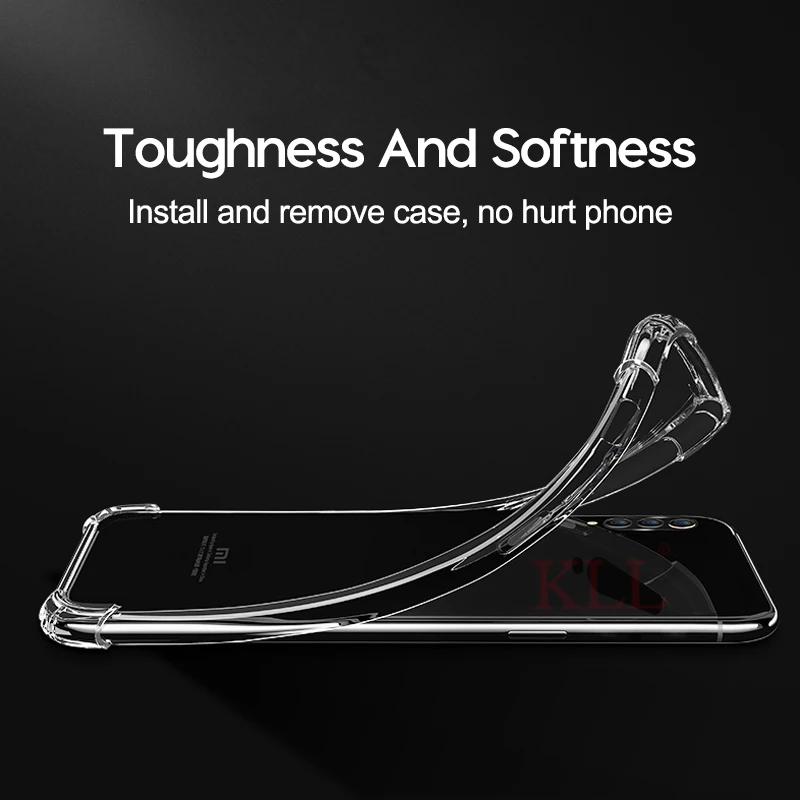 Shockproof Airbag Clear TPU Soft Case for Xiaomi Mi 9 SE 8 Lite Silicone Transparent Redmi 7 7A Note 6 Pro 5 Cover |