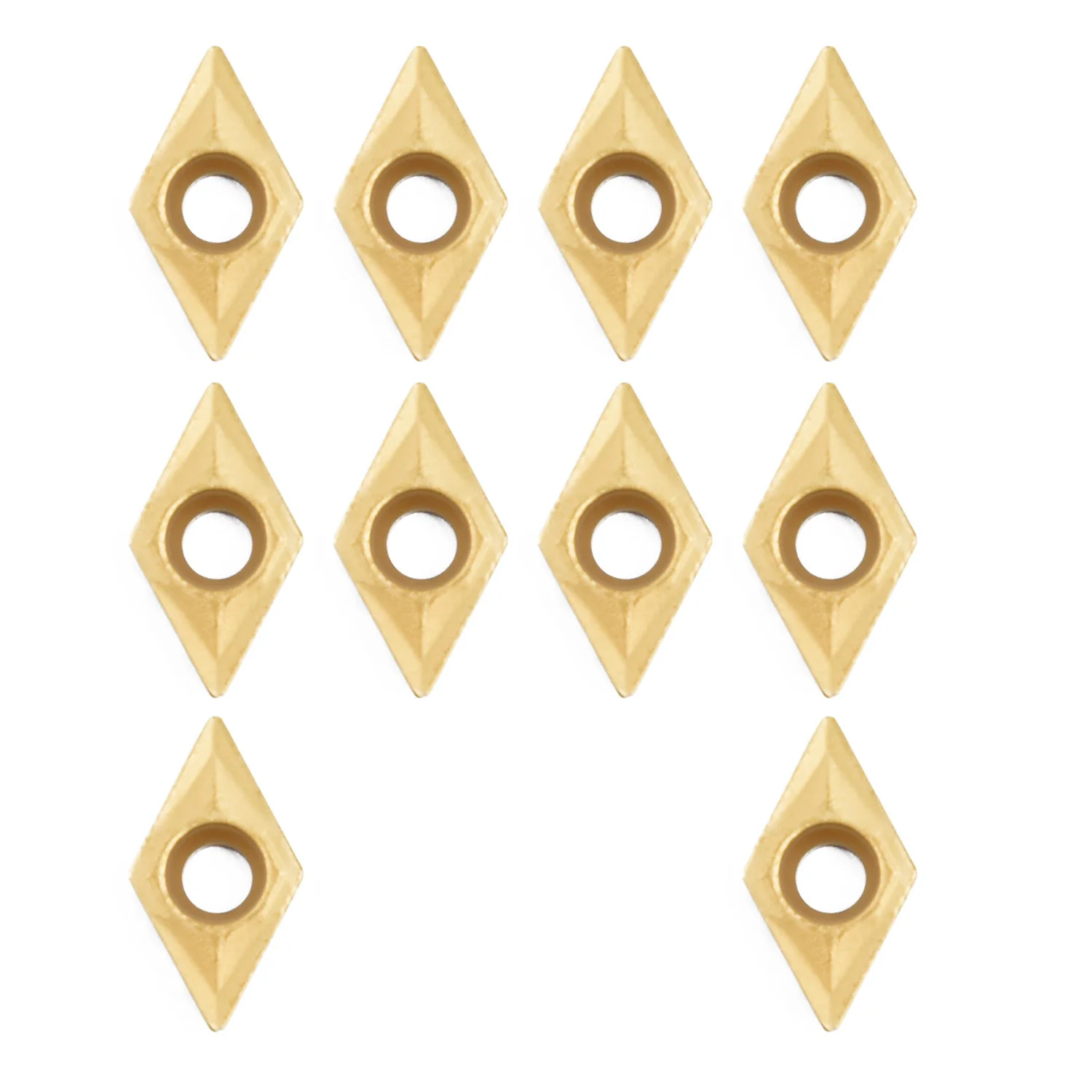 

10* DCMT070204 US735 DCMT21.51 Carbide Inserts For Lathe Turning Tools With Box